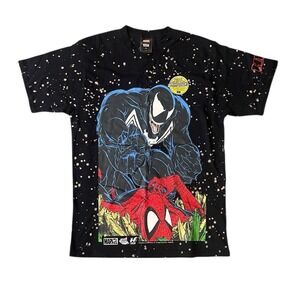 Huf x Spider-Man Venom Is Back Marvel AOP T-Shirt Size Med Black McFarlane